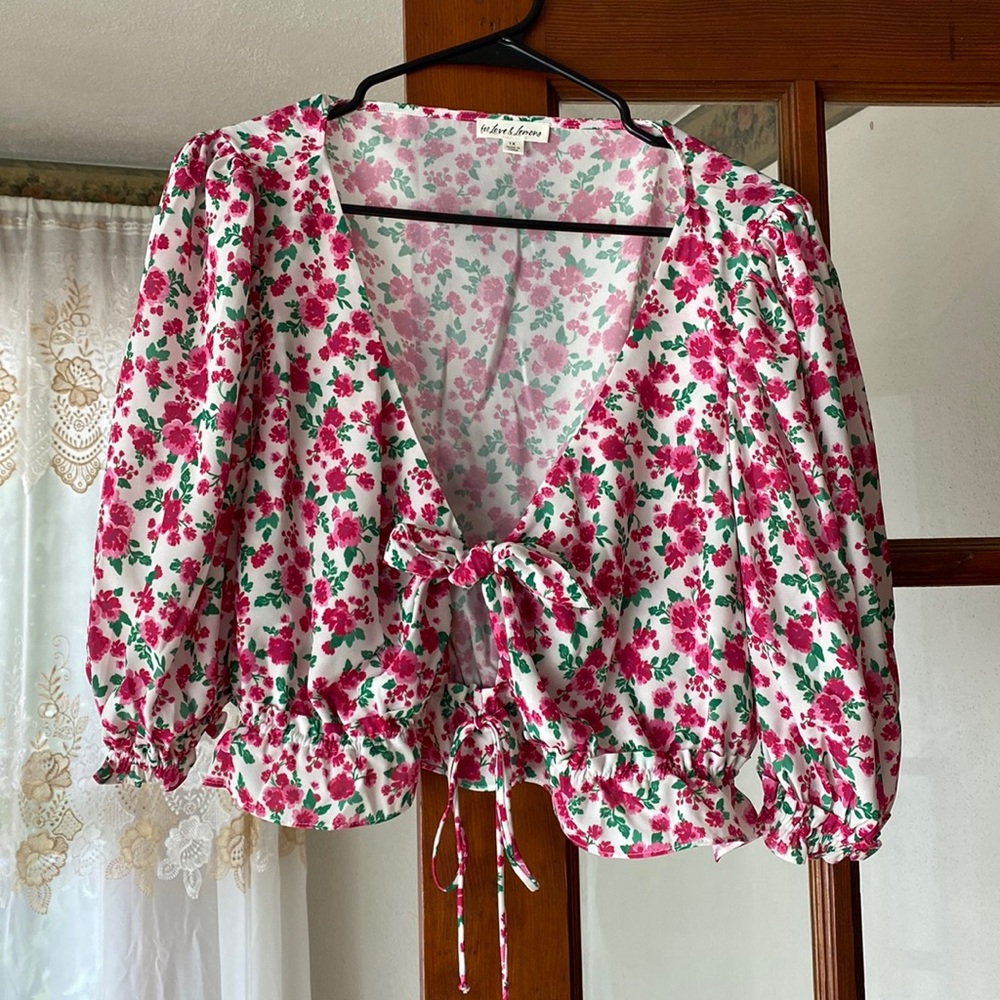 For Love & Lemons floral top NWOT